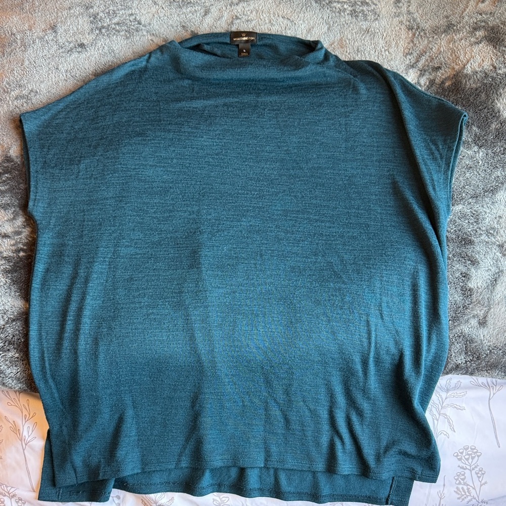 Worthington Teal Blouse